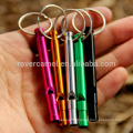 Outdoor Hiking Aluminum Survival Whistle Keychain Camping Emergency Whistle